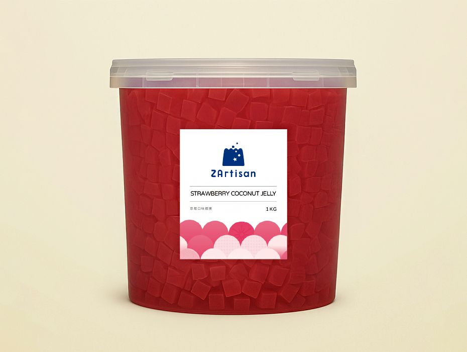 Gelatina de Coco y Fresa - Gelatina de fresa y coco para bebidas exclusivas Gelatina de Coco y Fresa - Gelatina de fresa y coco para bebidas exclusivas
