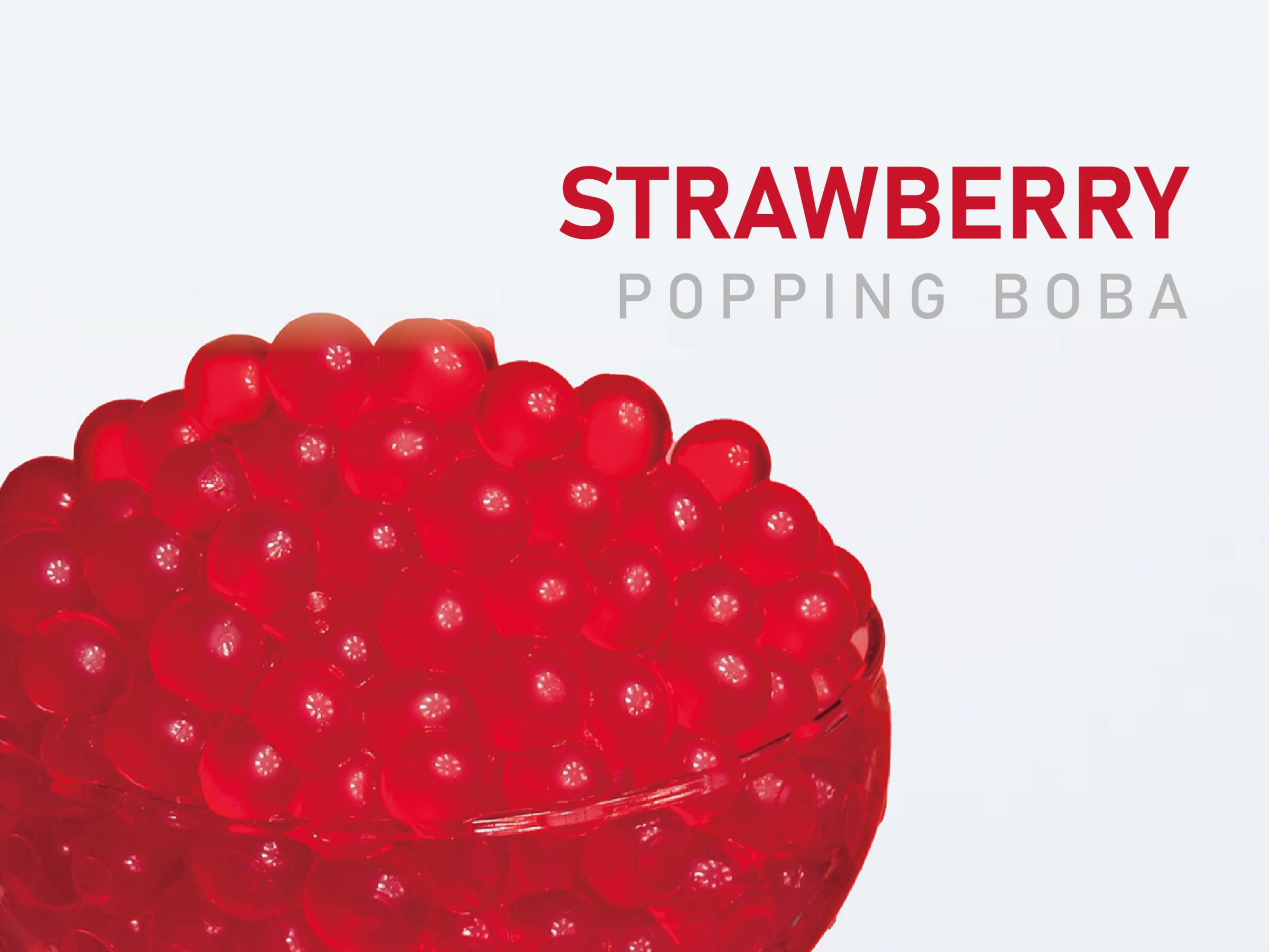 Boba de fresa que estalla 0% / 14% - Boba de fresa al por mayor para negocios de bebidas Boba de fresa que estalla 0% / 14% - Boba de fresa al por mayor para negocios de bebidas