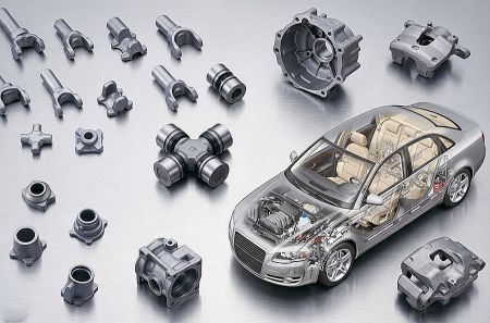 Automotive Parts - Illustrations of automotive parts that can be machined using the 2ST36.