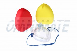 Faltbare Maske + O2-Ventil - Erwachsene / Kinder + Hartschale - Faltbare Maske + O2-Ventil - Erwachsene / Kinder + Hartschale