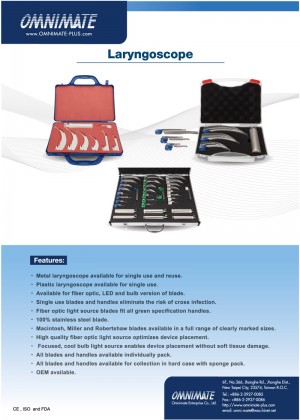Laryngoscope Reusable