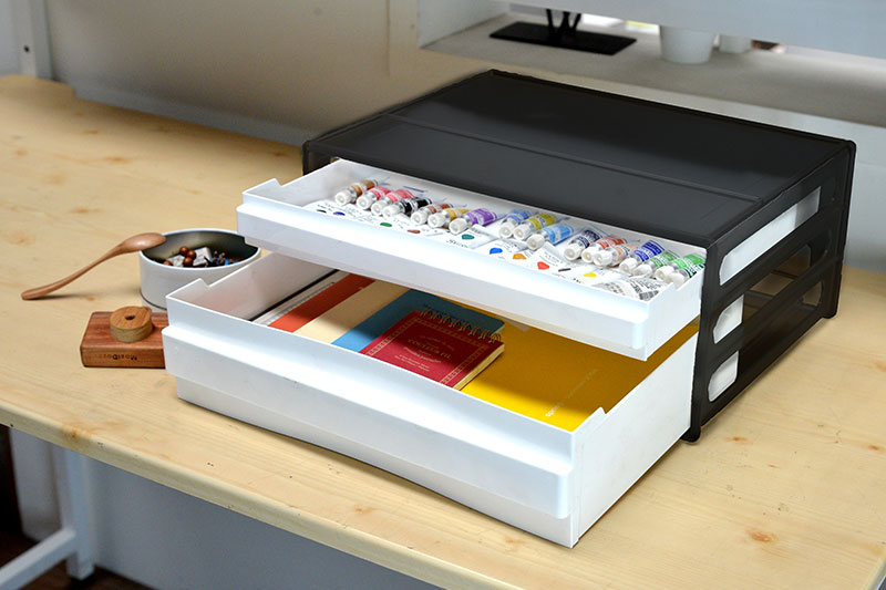 4-Drawer Desktop Paper Organizer