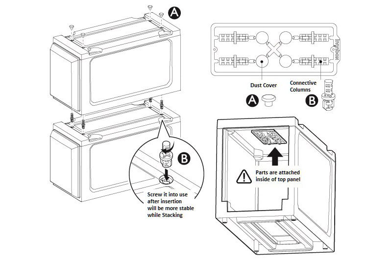 Schlankes Schubladenmodul (Serie 3) - Einzelstufe, Plastik Aktenschrank:  Effiziente Büroaufbewahrung