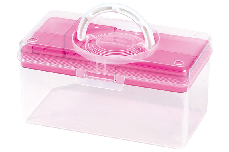 Portable Antibacterial Craft Organizer Box, 3 Liter, Plastic File Cabinet:  Streamlined Office Storage