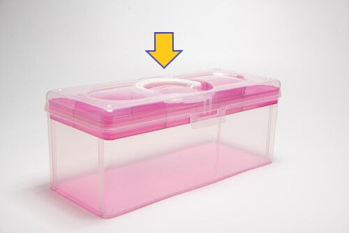 フラットトップとシットフラッシュハンドルで簡単に積み重ね