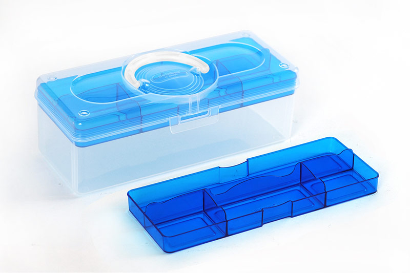 Boîte organisatrice artisanale portable, 3,3 litres, Armoire à dossiers en  plastique : Rangement de bureau simplifié