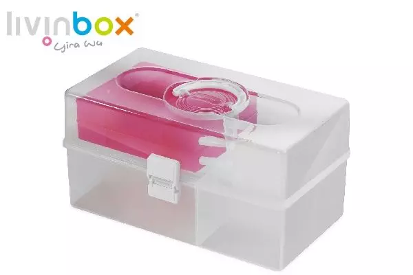 Caja organizadora portátil para manualidades, 10 litros, Armario de  plástico para archivos: almacenamiento de oficina simplificado