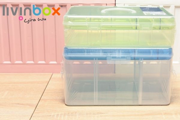 Bringer Ensemble de 6 mini-boîtes de rangement en plastique