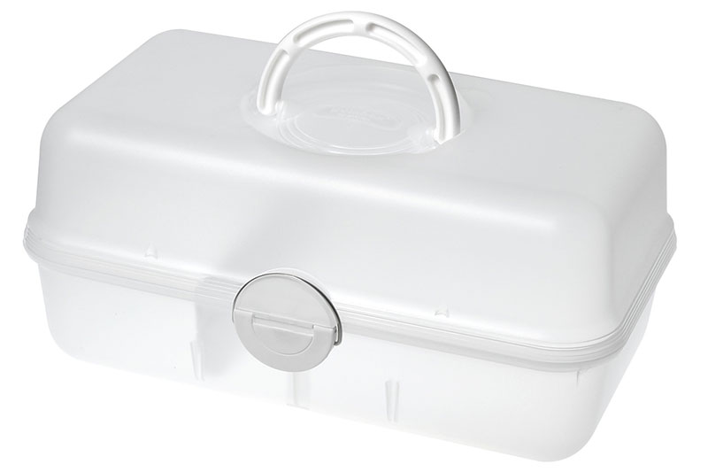 Caja organizadora de manualidades portátil, 6.3 litros, Armario de plástico  para archivos: almacenamiento de oficina simplificado