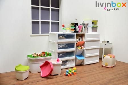 Spielzeuglagerung, die auch als Sitzgelegenheit und zur Unordnungskontrolle dient | livinbox Spielzeuglagerung, die auch als Sitzgelegenheit und zur Unordnungskontrolle dient | livinbox