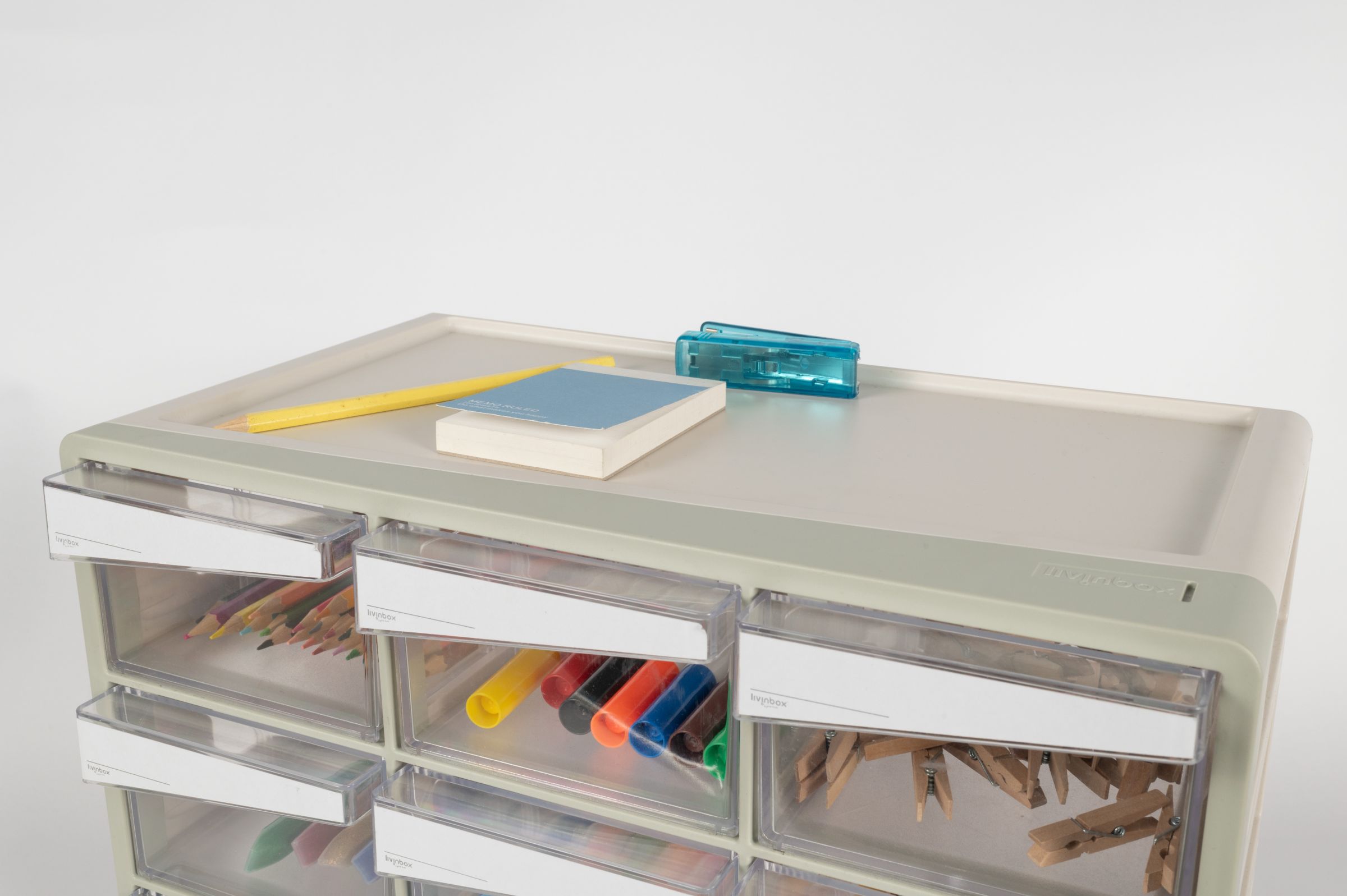 Organizer Per Cassetti Trasparenti 9 Pezzi - Divisori In Plastica Per Trucco, Ufficio E Cucina