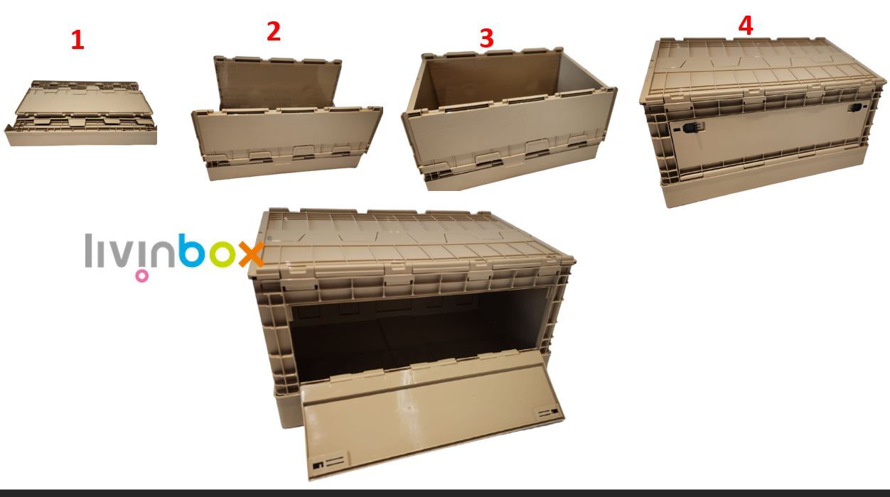 Collapsible storage tote