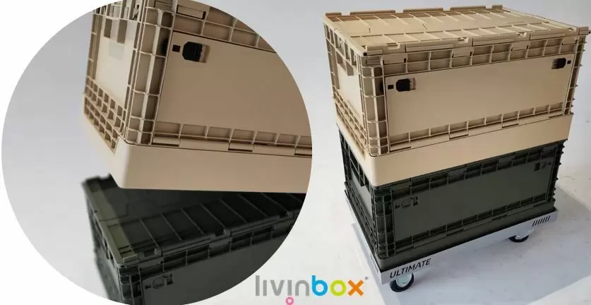 Stackable shipping tote