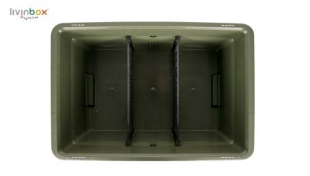 Interlocking Storage Tote Box with 52L Mid-Size Profile | HA-52 ...