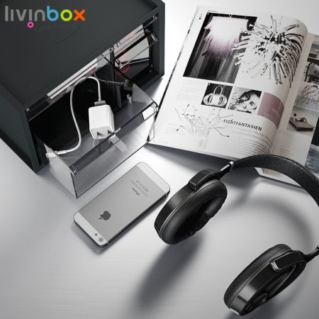 livinbox 4개의 서랍이 있는 플라스틱 수납 캐비닛