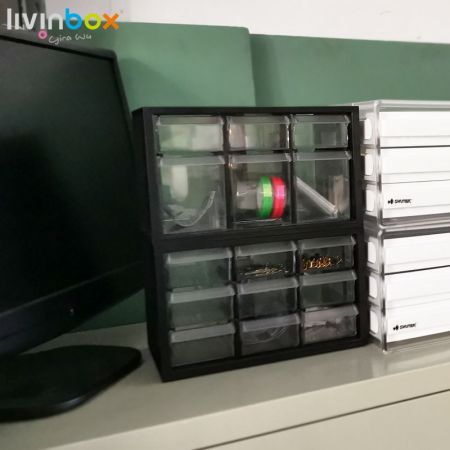 livinbox 9개 서랍이 있는 플라스틱 수납 캐비닛