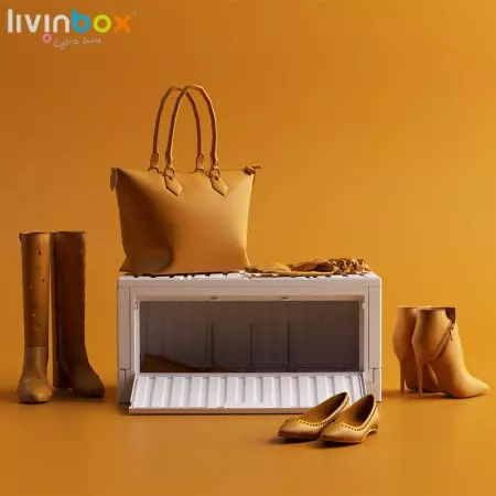 livinbox Kunststoff-Faltbox mit seitlicher Türöffnung