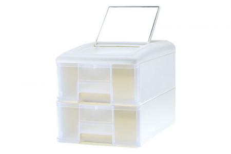 Menara Aksesoris Pure B5 dengan 2 Laci yang Cocok dan Cermin - Aksesoris menara Pure B5 dengan 2 laci yang cocok dan cermin.