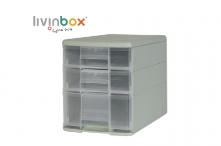 หอคอยอุปกรณ์ Pure B5 พร้อมลิ้นชักผสม 3 ลิ้นชักใน GR.