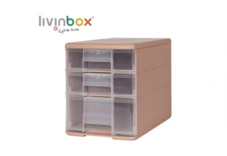 Torre accessori Pure B5 con 3 cassetti assortiti in LA.