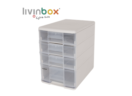 Torre de accesorios Pure B5 con 4 cajones surtidos en BB.