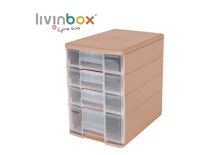 Torre de accesorios Pure B5 con 4 cajones surtidos en LA.