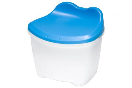Bangku duduk dan simpan KeroKero kanak-kanak - Kapasiti 7.8 Liter - Bangku penyimpanan KeroKero kanak-kanak dalam warna biru.