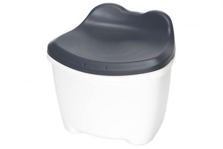 เก้าอี้เก็บของสำหรับเด็กรุ่น KeroKero สีเทา.