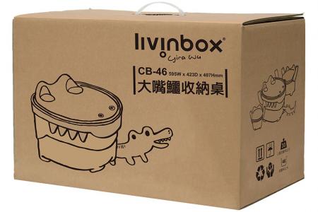 Mengemas untuk livinbox Meja Aligator.