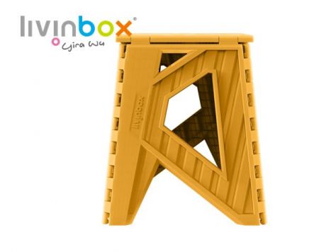 Taburete de paso en mostaza