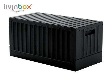 45L Collapsible Plastic Storage Container with lid