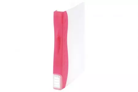 Portable Binder with 4 O-Rings - Portable binder with 4 o-rings in pink.