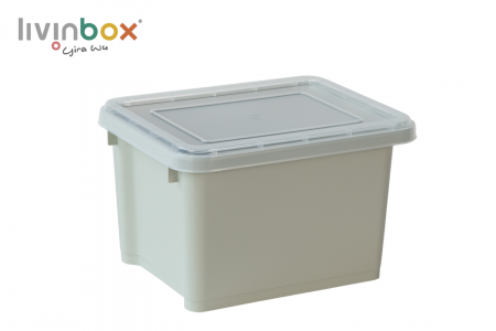 Thùng chứa nhỏ xếp chồng và có thể xếp bên trong với nắp, 7.5L