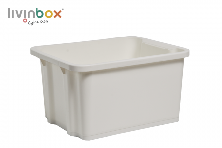 Büyük yığınlanabilir ve yuvalanabilir depolama kutusu, 28L - Büyük yığınlanabilir ve yuvalanabilir depolama kutusu, 28L