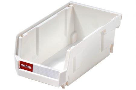 Yığınlanabilir, yuvalanabilir ve asılabilir kutular - 0.8 Litre - Beyaz renkte 0.8L hacme sahip yığınlanabilir, yuvalanabilir ve asılabilir kutu.