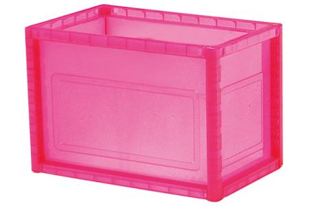 Pequeno cubo INNO 1 para armazenamento (volume de 12,4 L) na cor rosa.