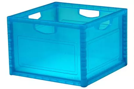 Kotak INNO besar 1 dengan pegangan untuk penyimpanan (volume 27.7L) dalam warna biru.
