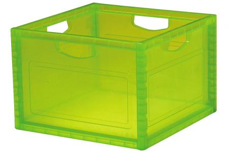 Large INNO Cube 1 with handles for storage (27.7L volume) in green.