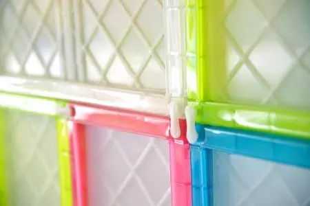 Cubo INNO Pequeno 1 para armazenamento (volume de 12,4L) em uso.