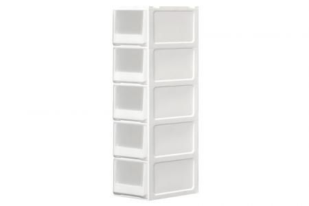 Box Drawer (Series 3) - Five Tier - Five tier box drawer (Series 3) in clear.