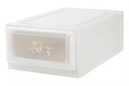 Cajón de caja de un solo nivel (Serie 1) en blanco.