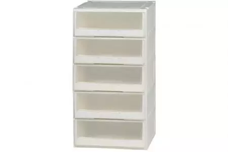 Box Drawer (Series 2) - Five Tier - Five tier box drawer (Series 2) in clear.