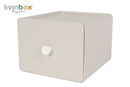 Organizer meja plastik tengah dengan 1 laci - Organizer meja plastik tengah dengan 1 laci