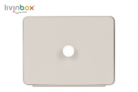 Organizer meja plastik tengah dengan 1 laci_depan