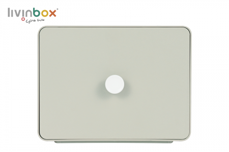 Organizer meja plastik tengah dengan 1 laci_depan