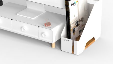 livinbox MD-5021 Dudukan monitor dengan 3 laci 1