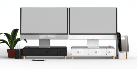 livinbox MD-5021 Dudukan monitor dengan 3 laci 2