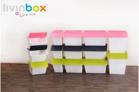 livinbox nesting storage containers with lids