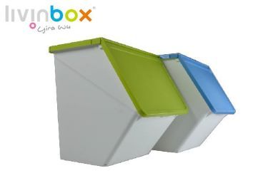 Thiết kế viền mịn của hộp chứa có thể xếp chồng