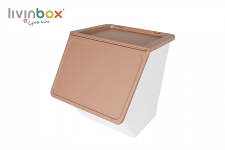 Thùng chứa có thể xếp chồng với miệng rộng, 38L